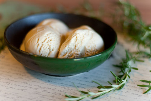 Rosemary and Honey Ice Cream