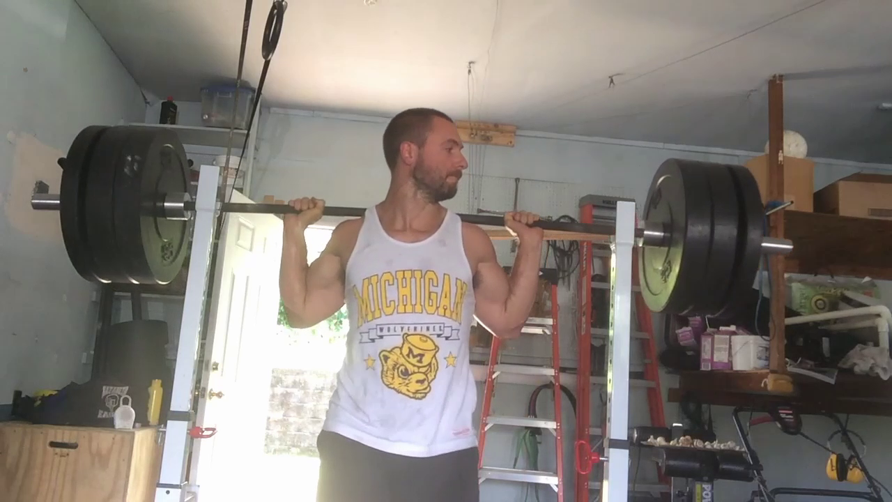 Nick Horowski Strongman 155 Log and Squat Training